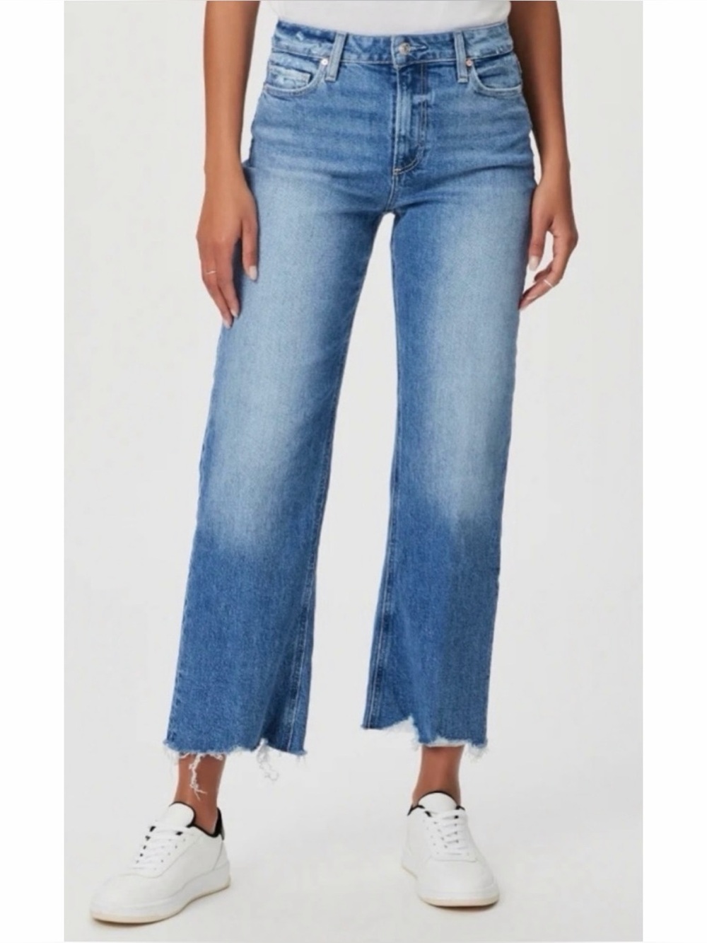 Paige Sasha Ankle Wide Leg Jeans